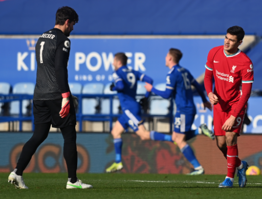 英超-莱斯特7分钟3球3-1逆转利物浦 萨拉赫破门