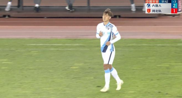 中超-大连人2-1河北队 特索涅夫阎相闯相互传射