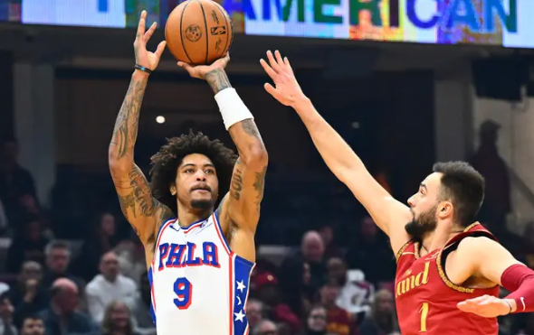 NBA-乌布雷24分米切尔空砍36分 76人123-121终结骑士9连胜