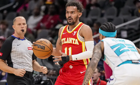 NBA-特雷-杨复出14+11米勒27分 小桥18分 黄蜂客场115-114逆转老鹰 