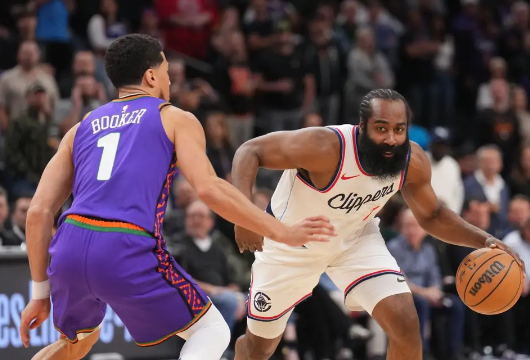 NBA-杜兰特34+7 哈登21+15 布克17分 太阳逆转送快船3连败