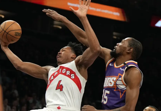NBA-布克27+6 巴恩斯16分 杜兰特划水 太阳大胜猛龙