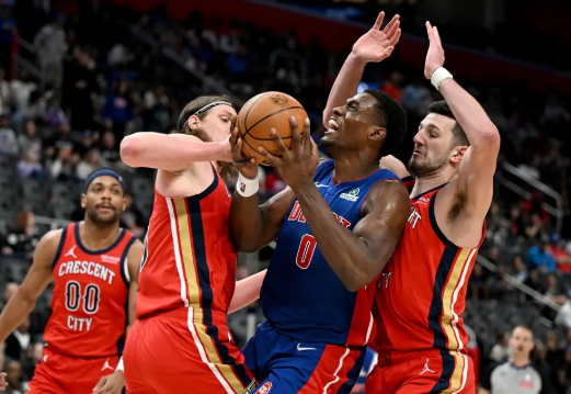 NBA-杜伦22+12 麦科勒姆空砍40分 坎宁安缺阵 活塞胜鹈鹕