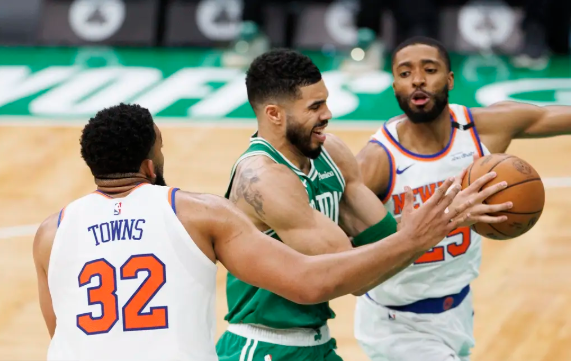 NBA-唐斯21+17 塔图姆13分 尼克斯再胜凯尔特人2-0