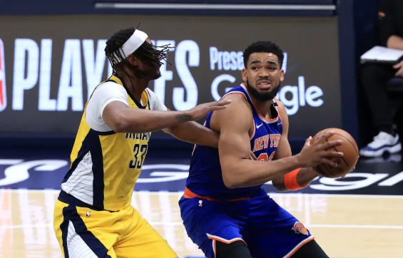 NBA-唐斯24+15 布伦森23分 尼克斯逆转步行者总分1-2