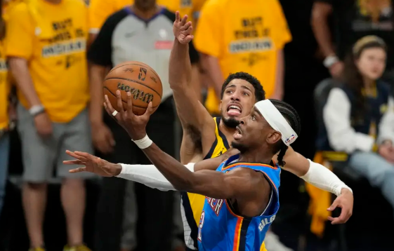 NBA-SGA24分 哈利伯顿22+11+9 步行者胜雷霆总分2-1
